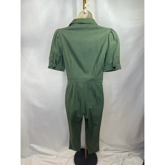 Day + Moon Utility Jumpsuit in Olive Green - Picture 5 of 16